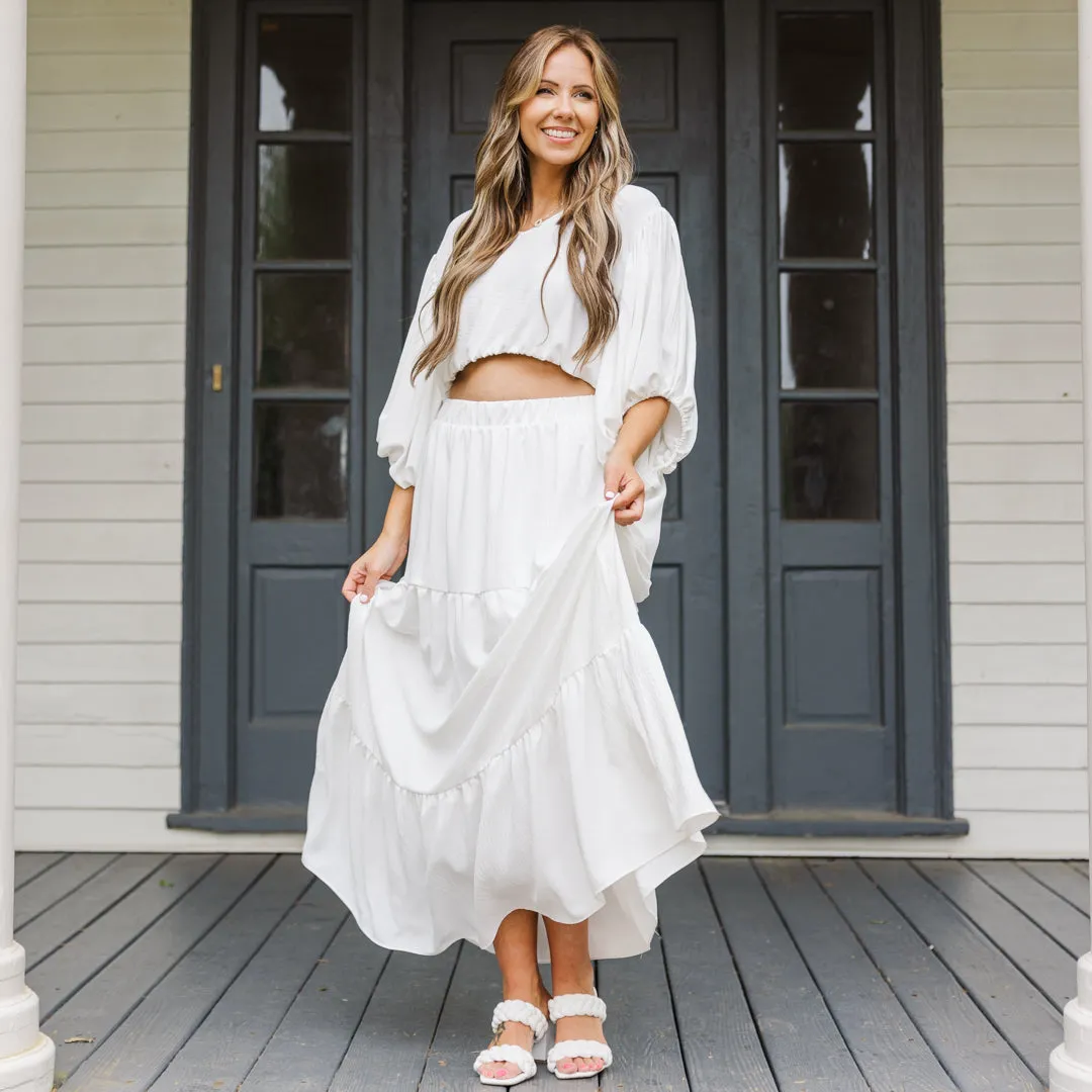 Inspired By Life Maxi Skirt, White