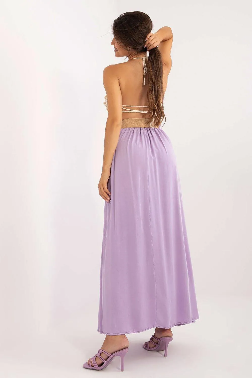 Italy Moda casual long maxi skirt