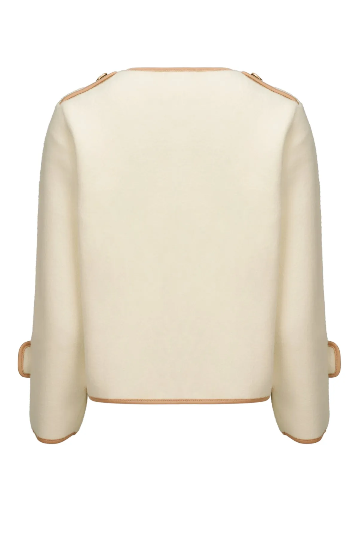 Jenny Cropped Coat - Beige