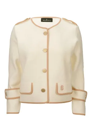 Jenny Cropped Coat - Beige