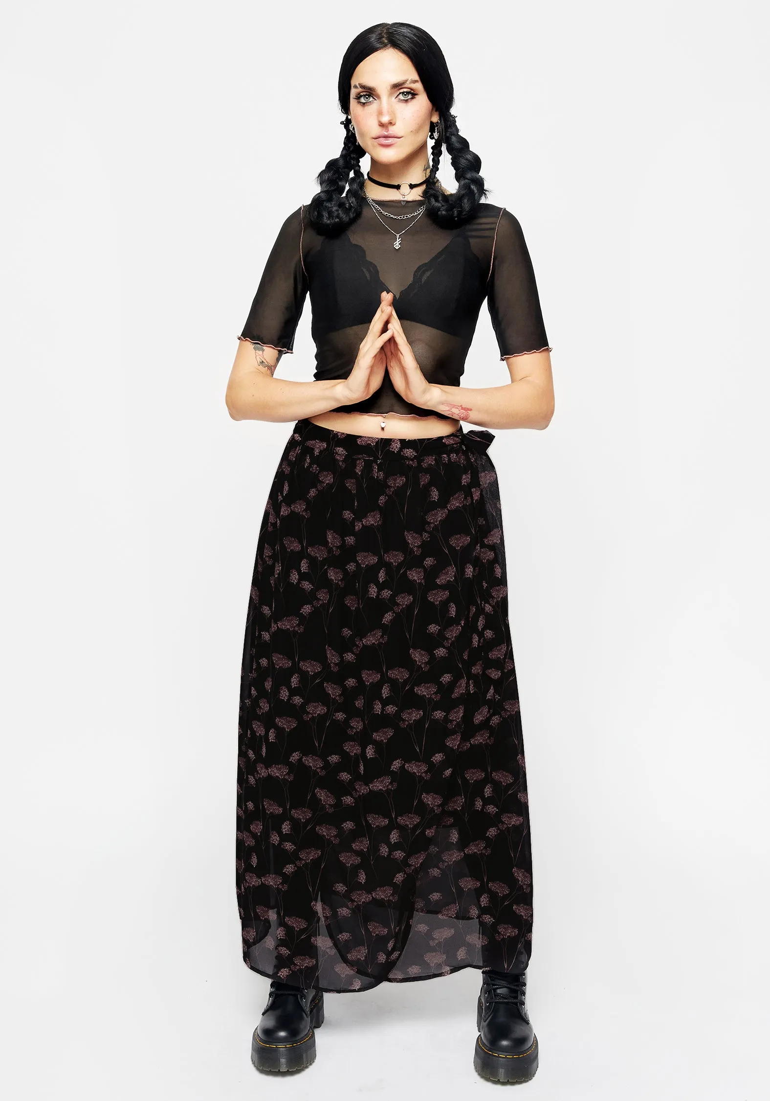 Judas Wrap Midaxi Skirt