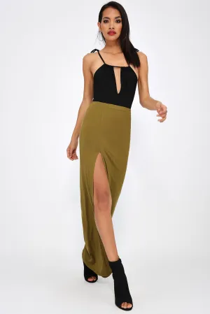 Kale Split Maxi Skirt