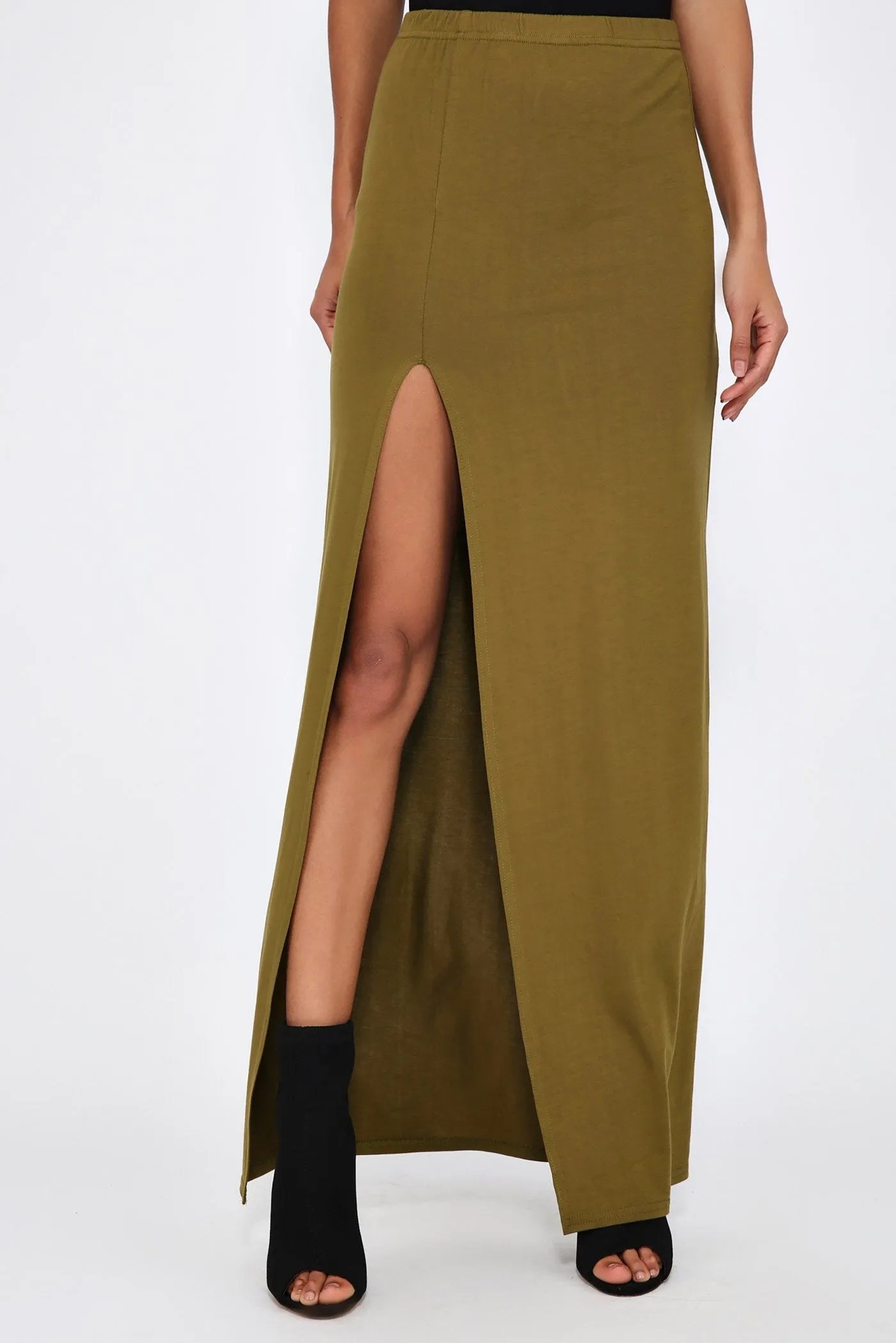 Kale Split Maxi Skirt