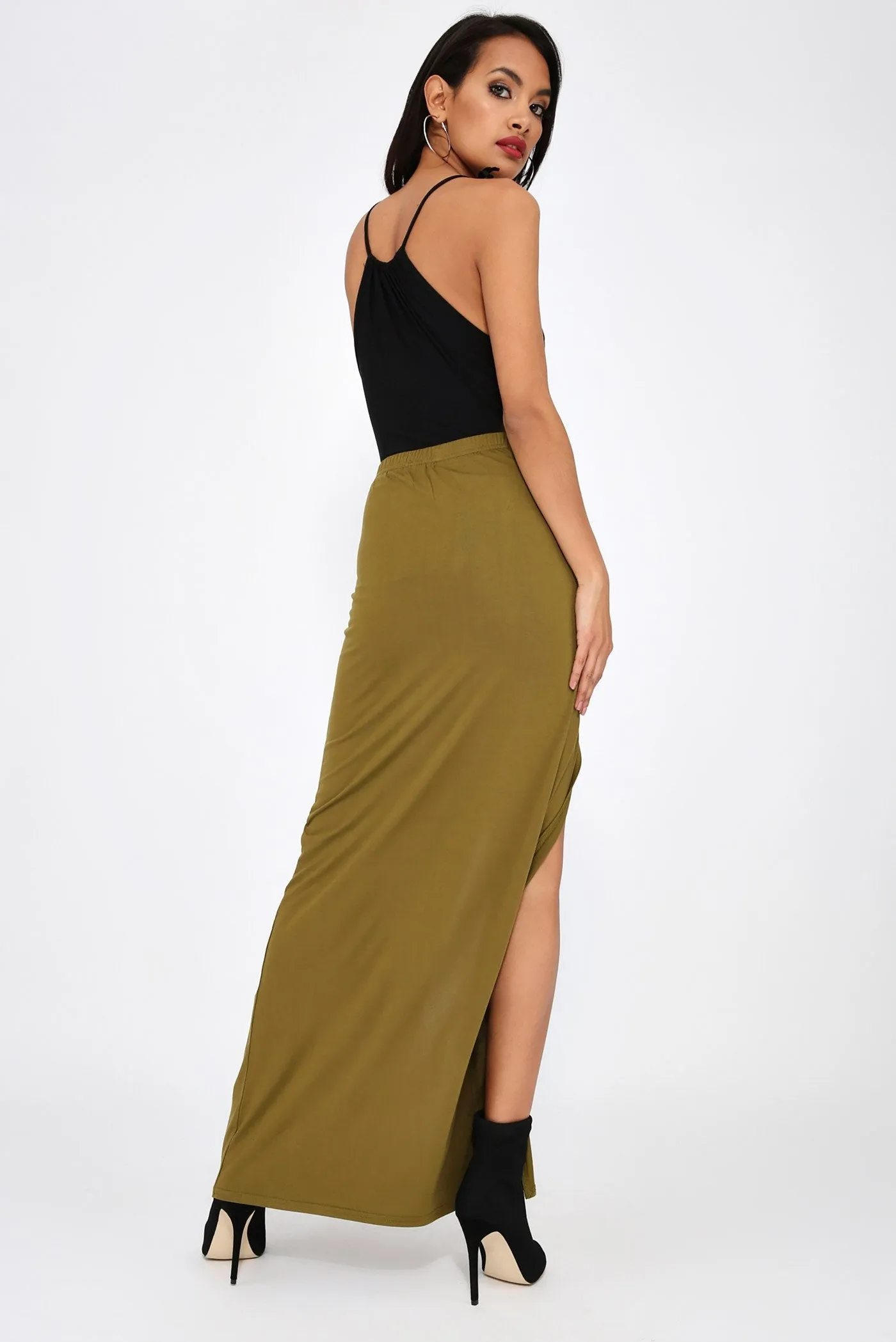 Kale Split Maxi Skirt