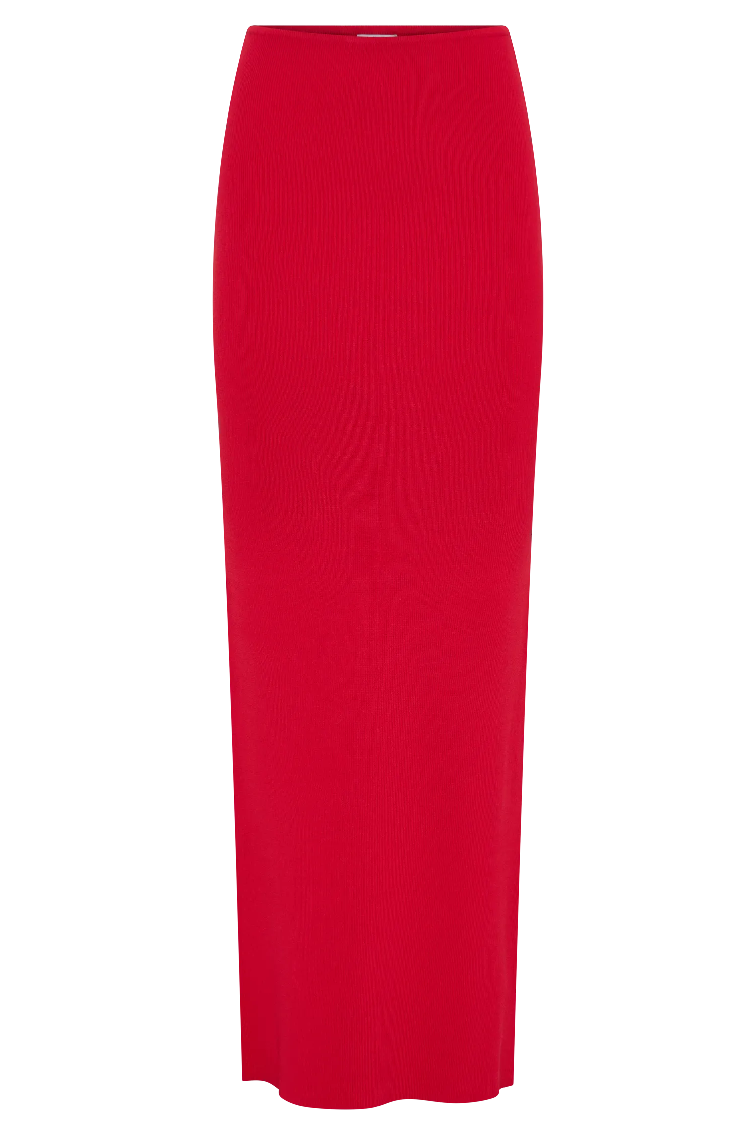 Keaton Fishtail Knit Maxi Skirt - Red