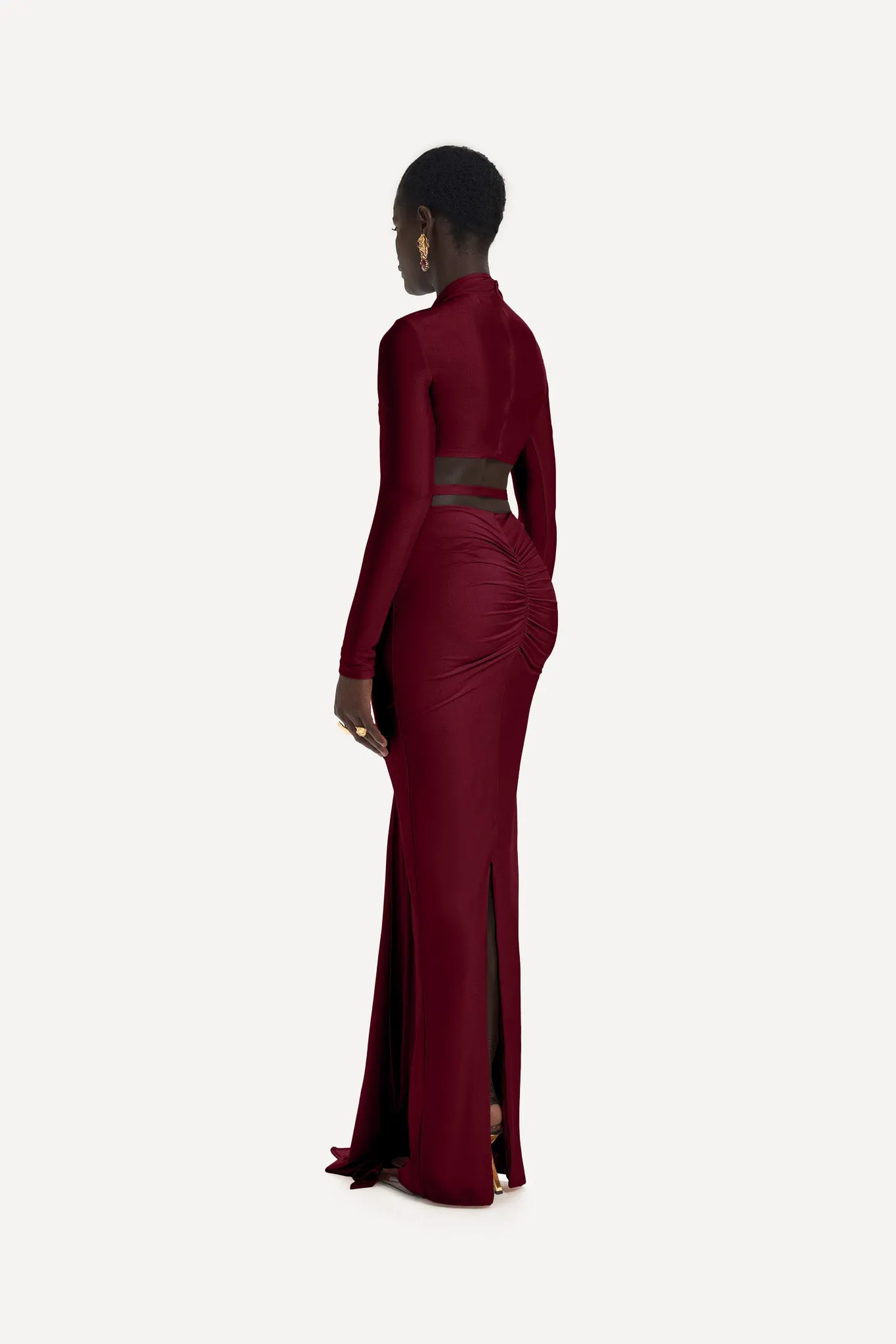 Kesh Maxi Skirt - Fine Wine