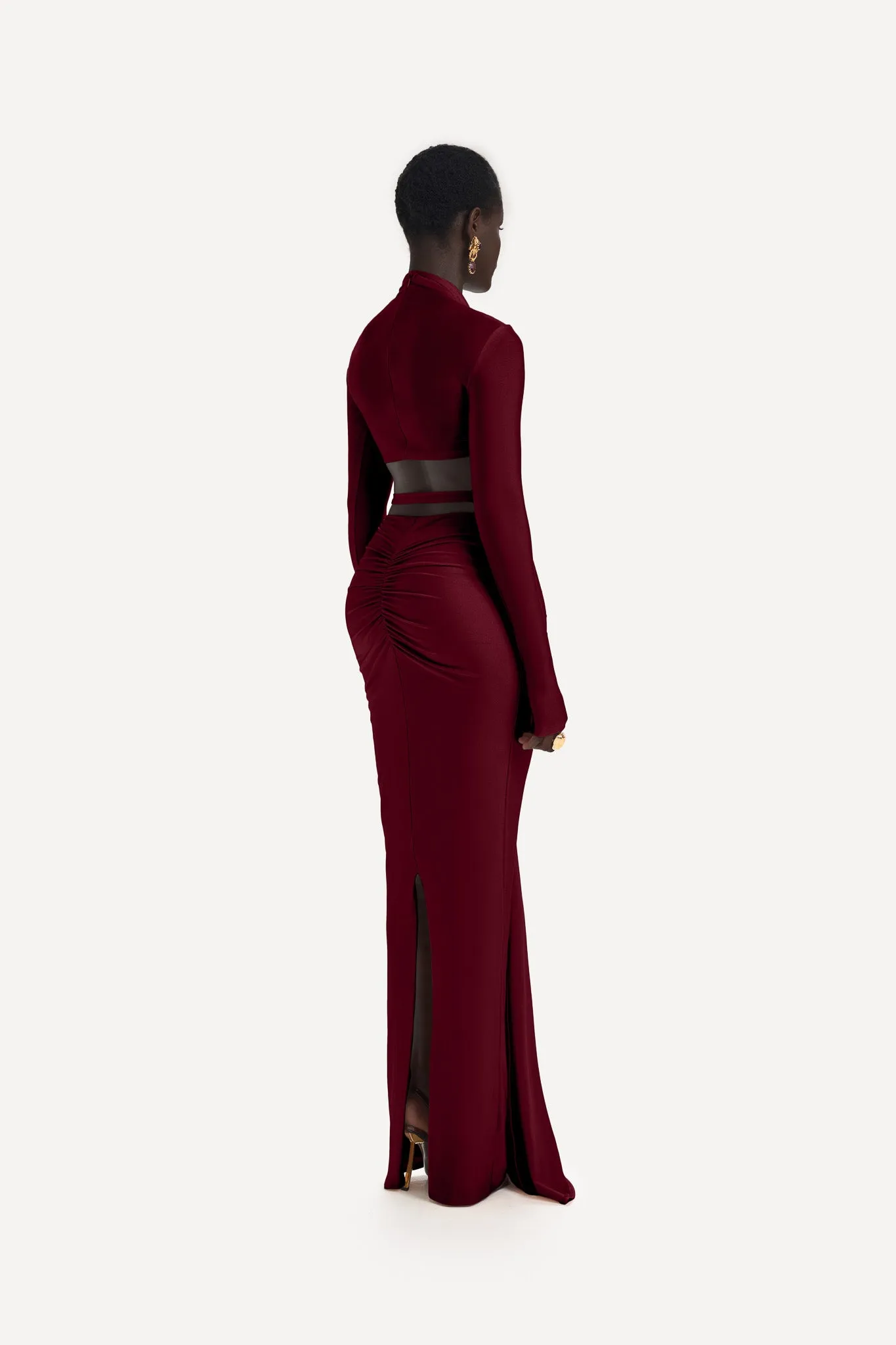 Kesh Maxi Skirt - Fine Wine