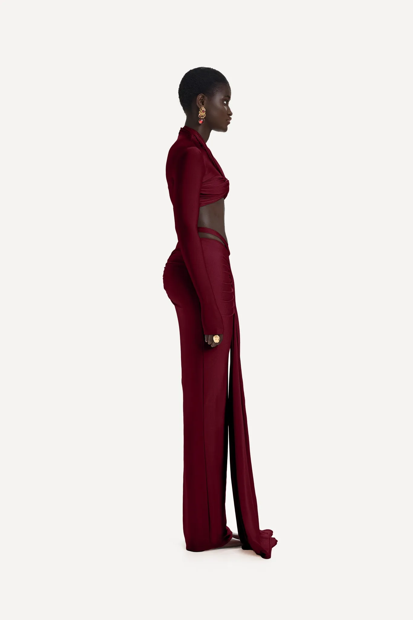 Kesh Maxi Skirt - Fine Wine