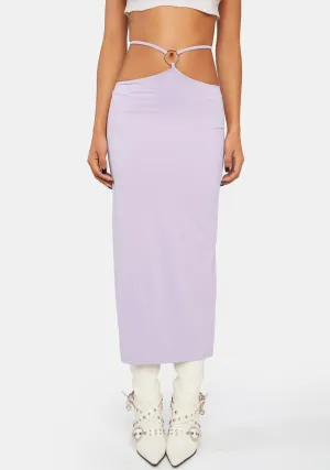 Lavender O-Ring Maxi Skirt