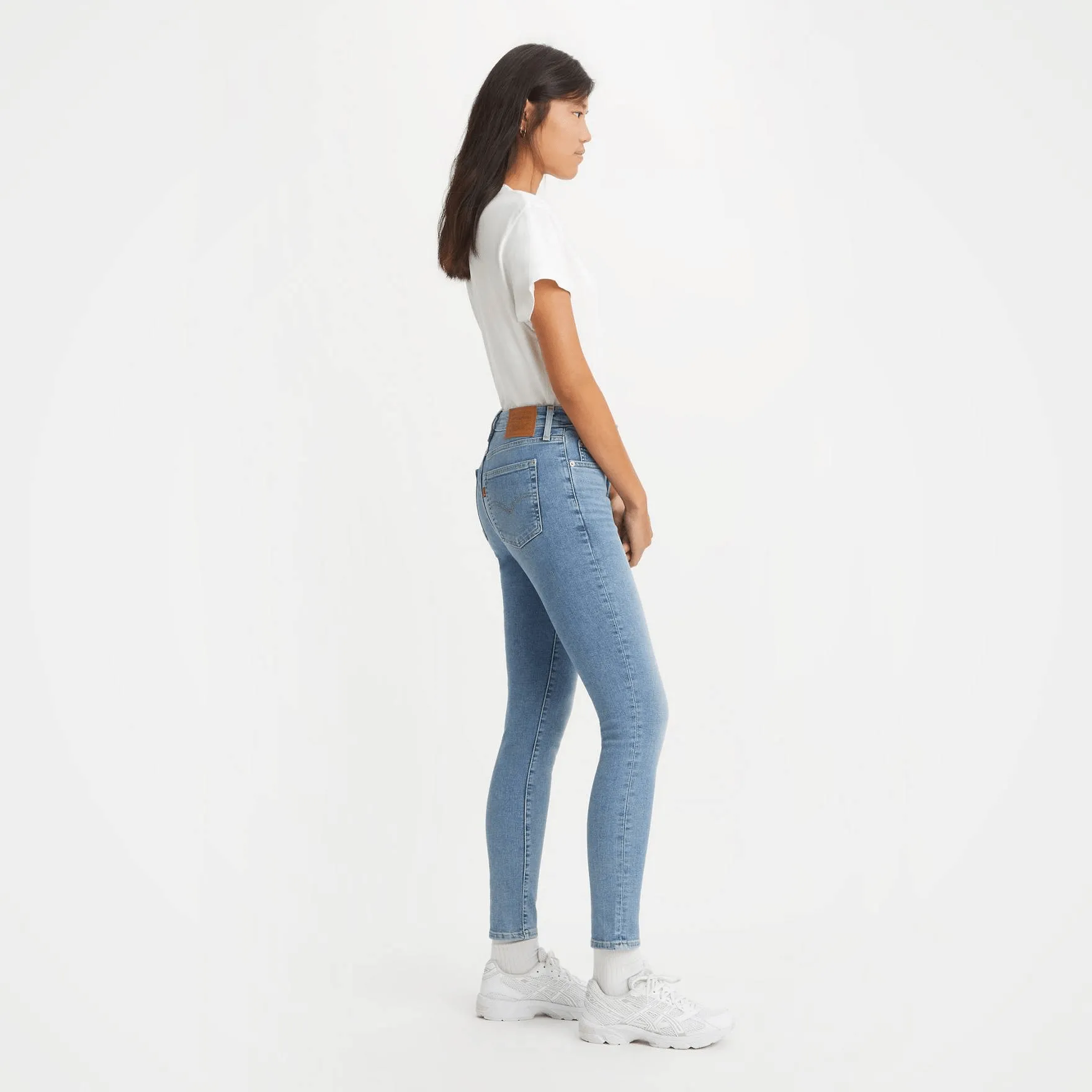 Levi's 721™ High Rise Skinny Jeans In Light Indigo Worn In - Blue