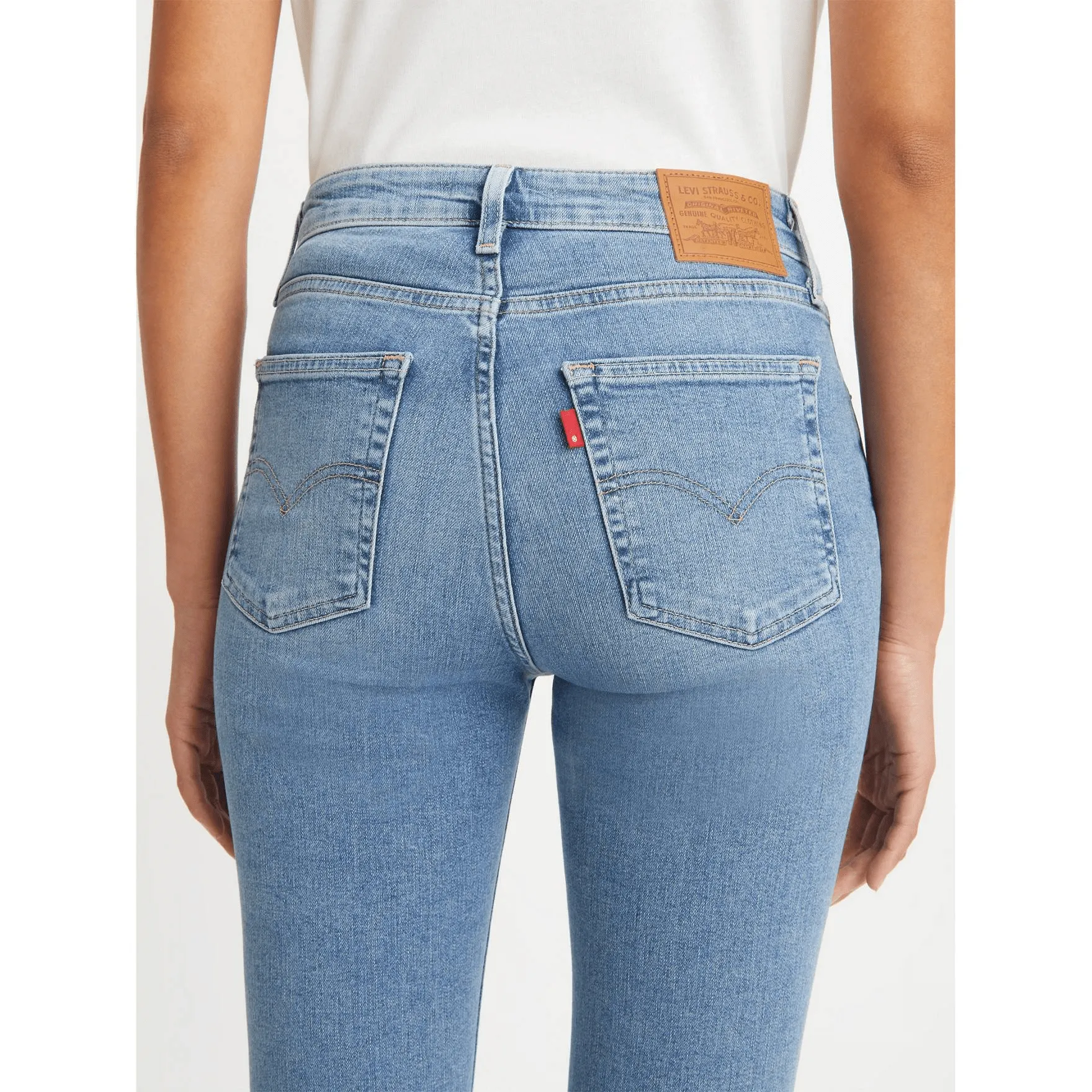 Levi's 721™ High Rise Skinny Jeans In Light Indigo Worn In - Blue