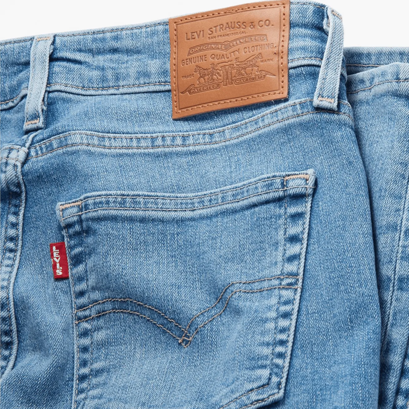 Levi's 721™ High Rise Skinny Jeans In Light Indigo Worn In - Blue