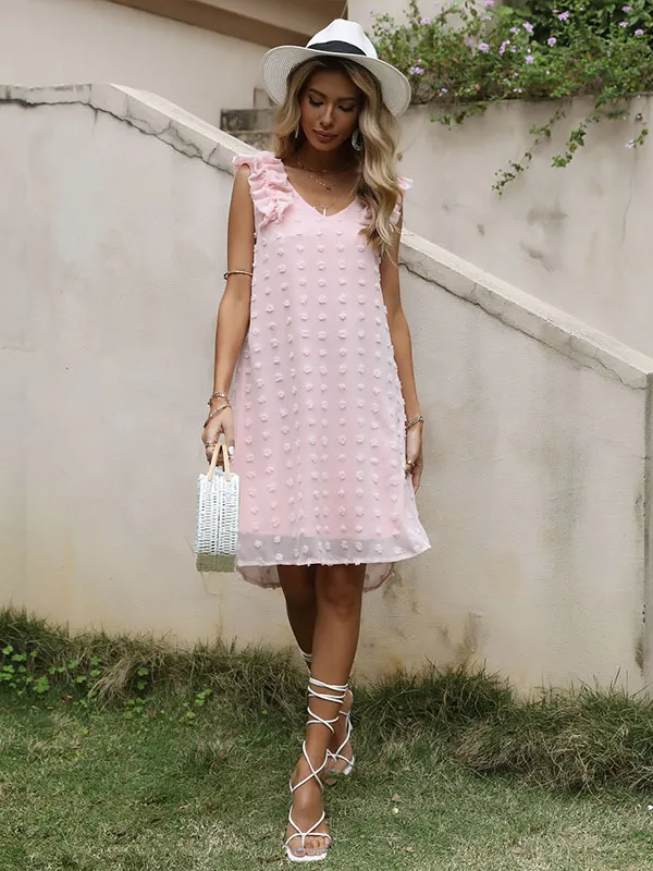 Light Pink Tiered Maxi Dress