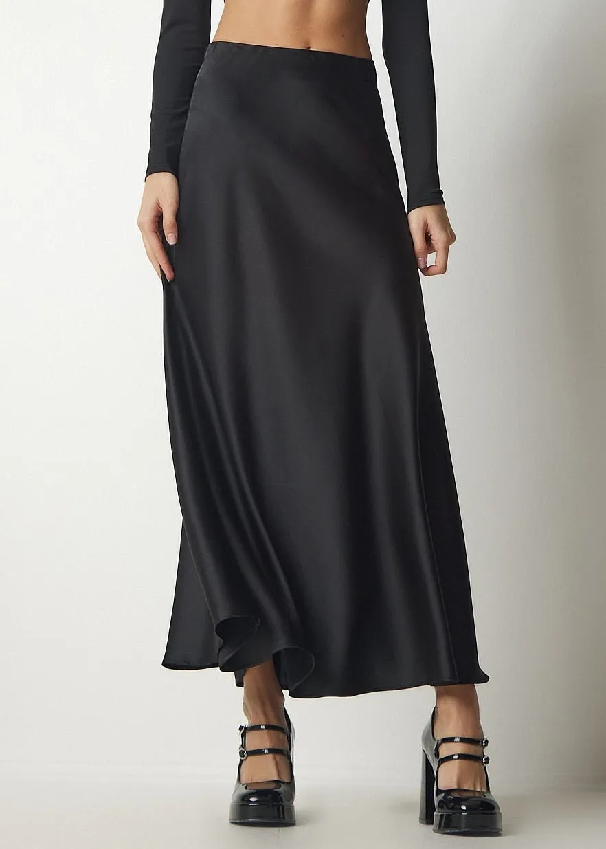 Lizzie Satin Maxi Skirt