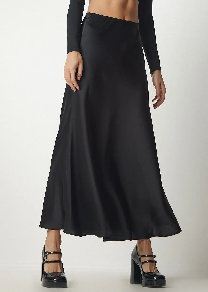 Lizzie Satin Maxi Skirt