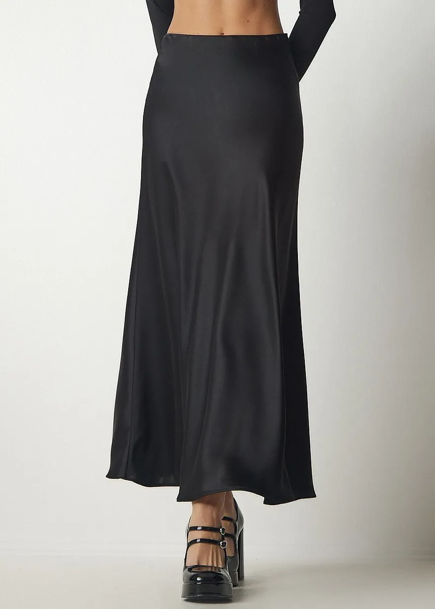 Lizzie Satin Maxi Skirt