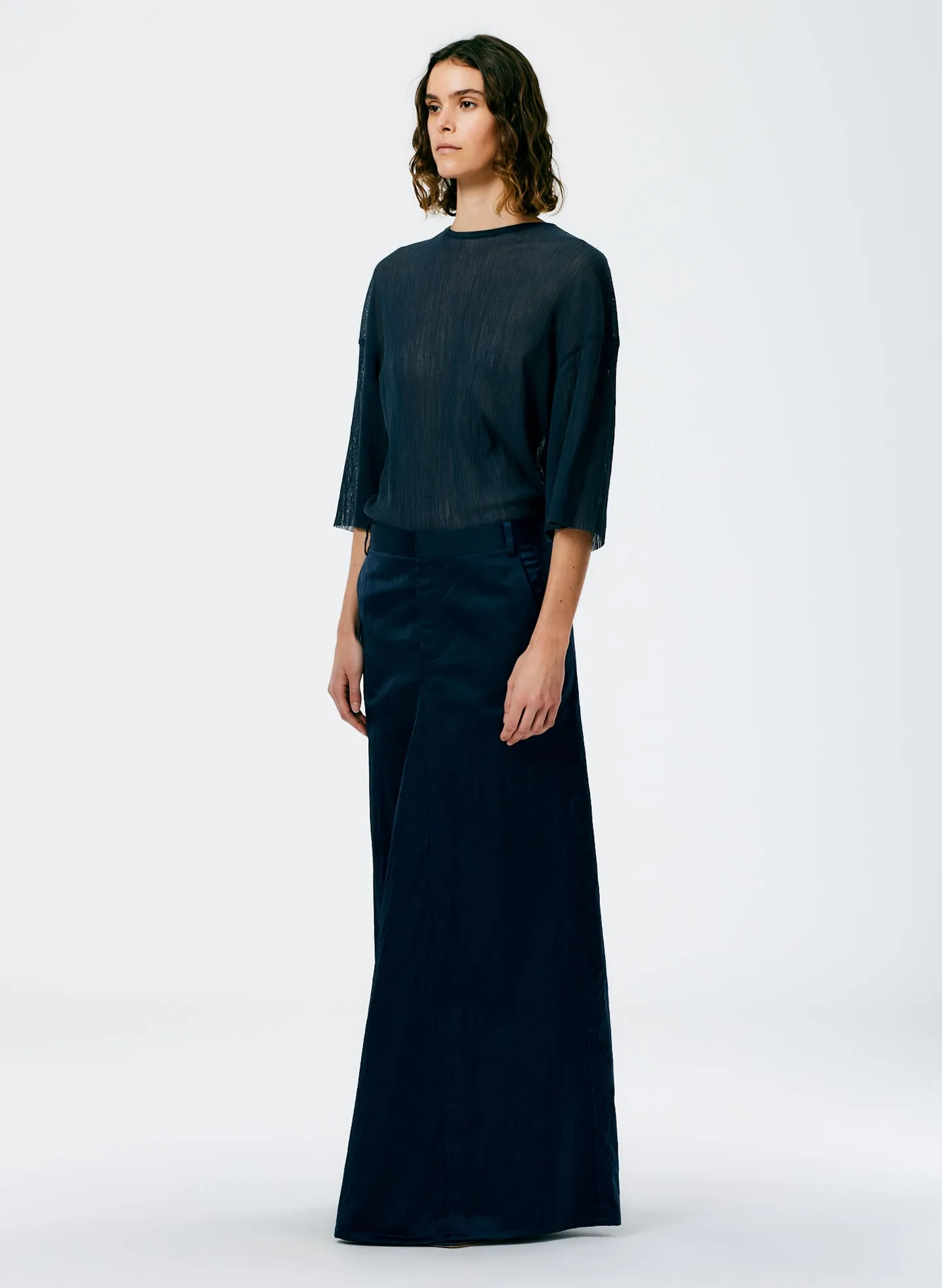 Luxe Eco Satin Godet Maxi Skirt