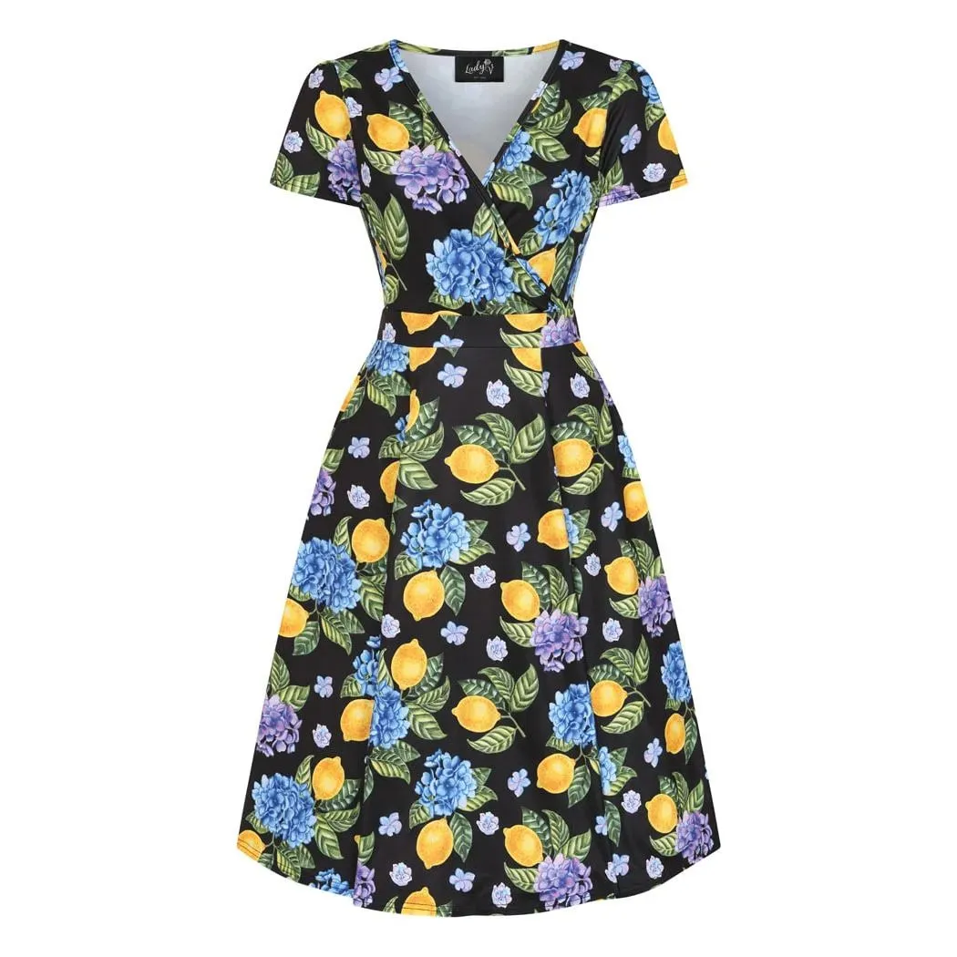 Lyra Dress - Lemon Hydrangea