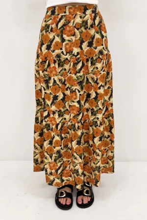 Margot Floral Maxi Skirt Print