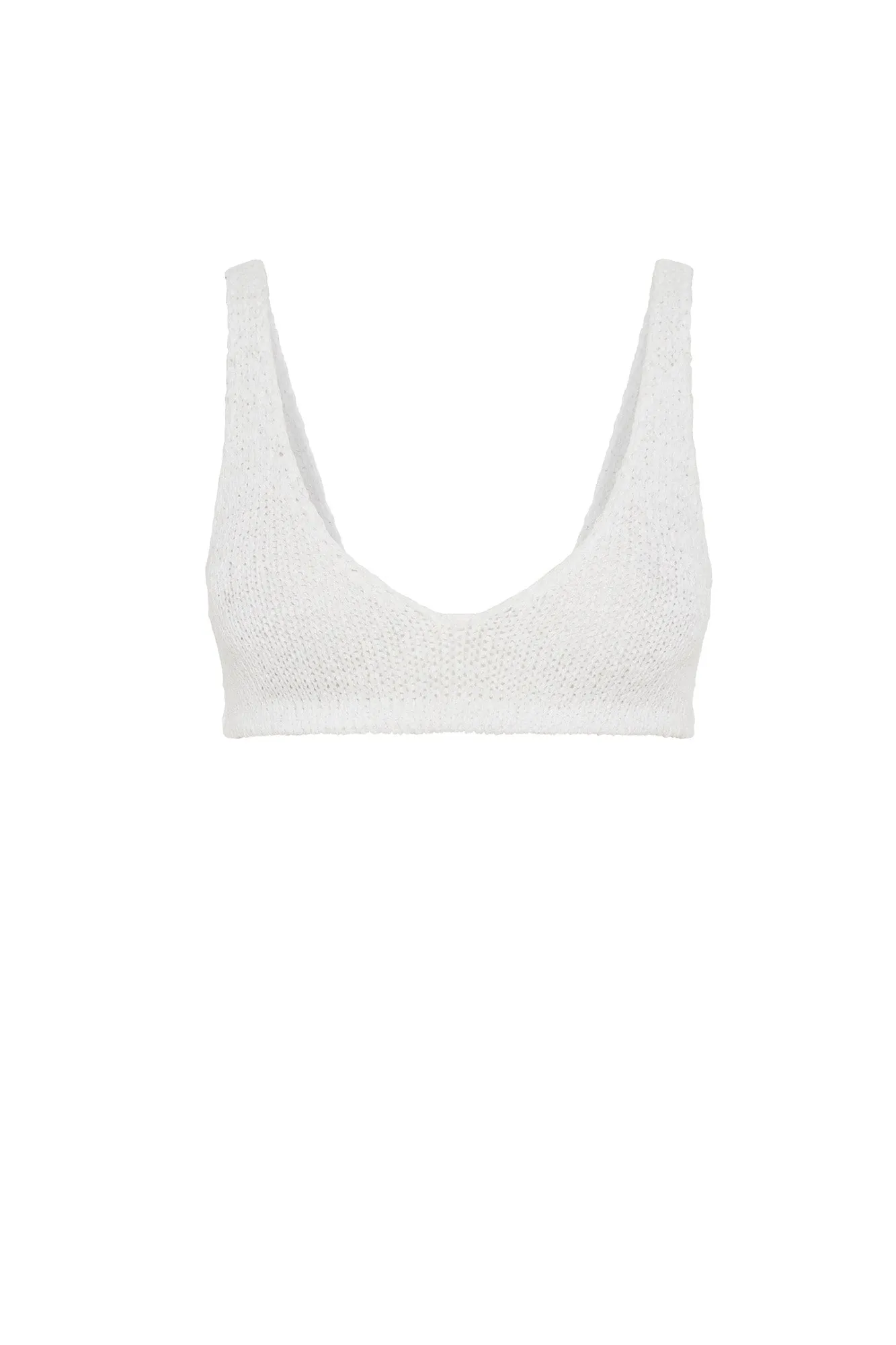 Mary Knit Bralette - White