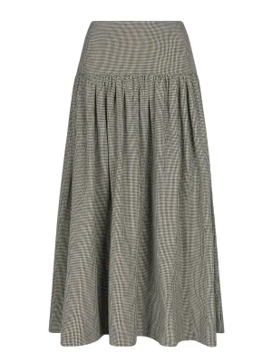 Maud woven check skirt