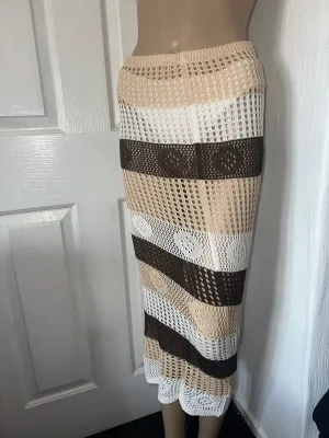 MAXI BEACH KNITTED COVER UP SKIRT