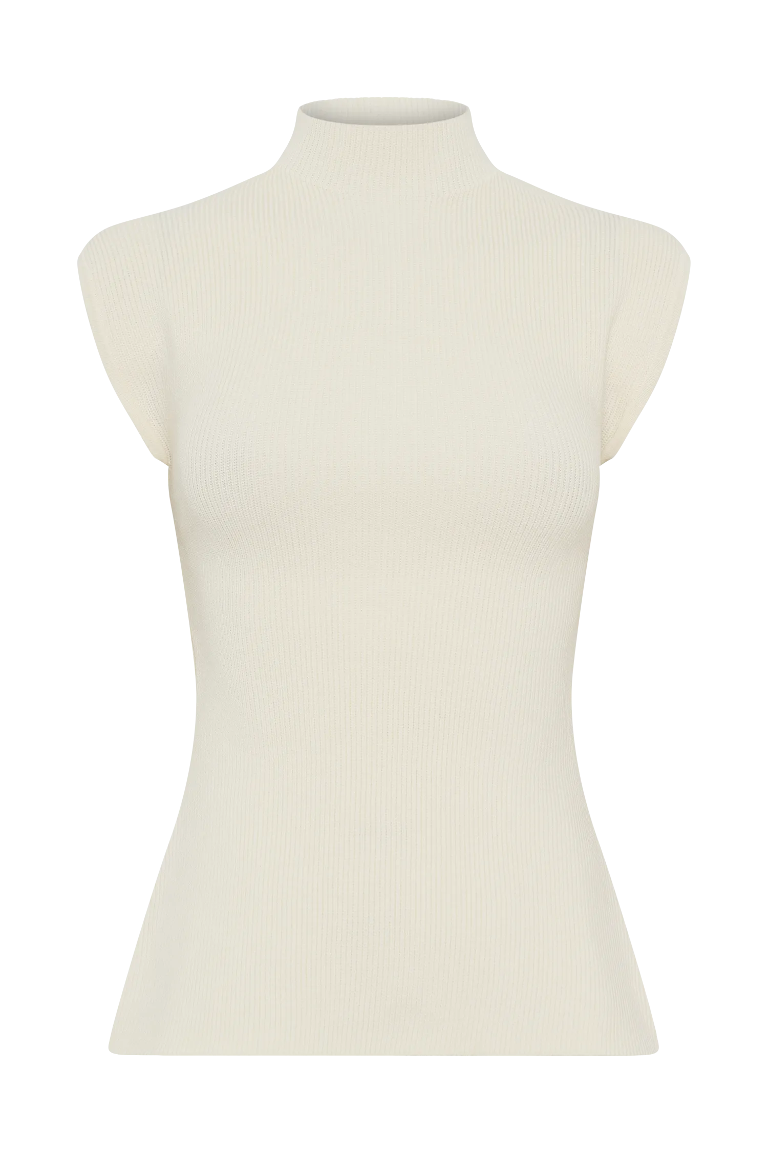 Maxine Knit Open Back Top - Ivory