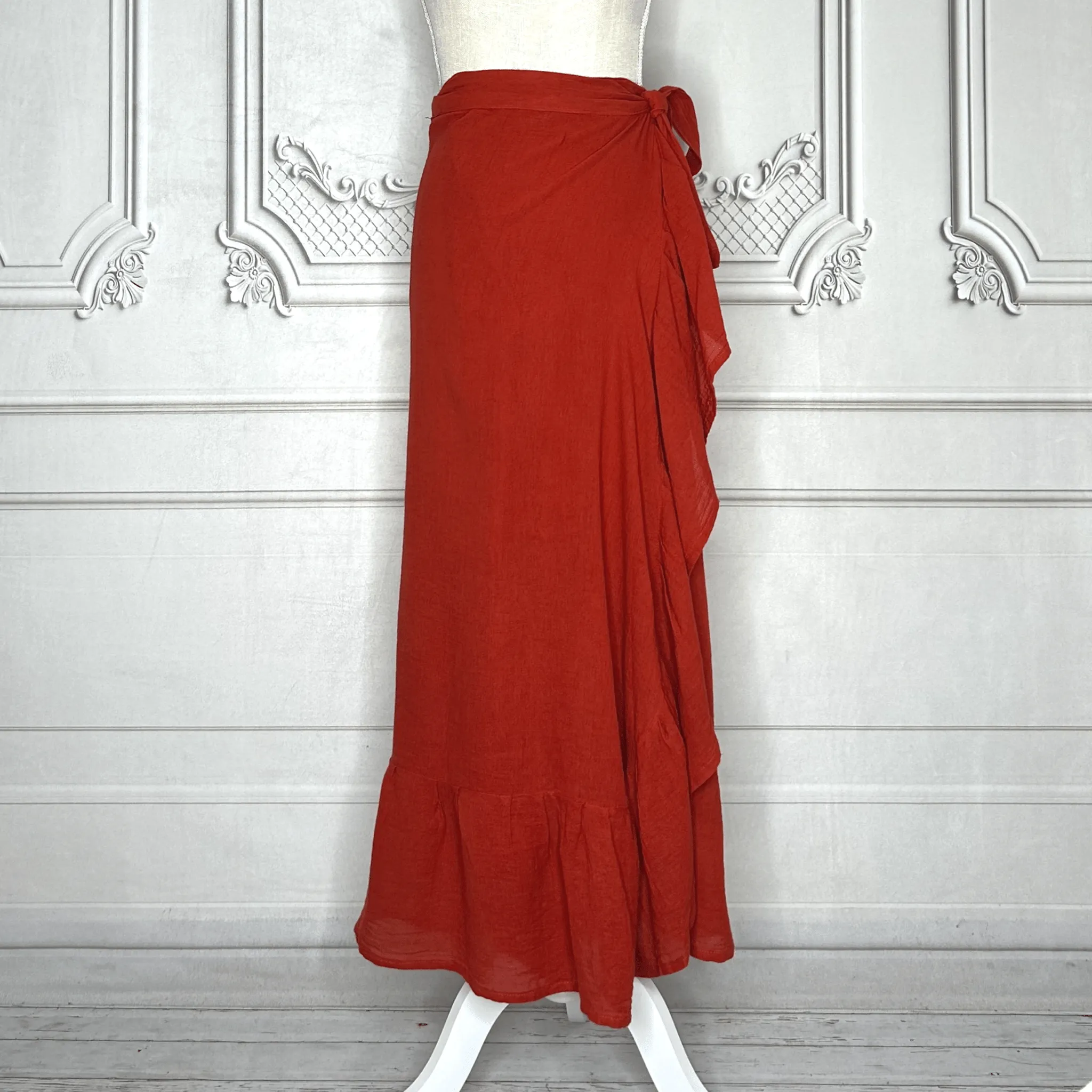 Mexican Gauze Wrap-Around Skirt