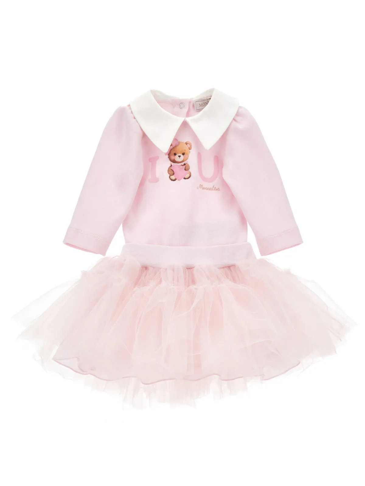 Monnalisa -baby set- bodysuit with tulle skirt