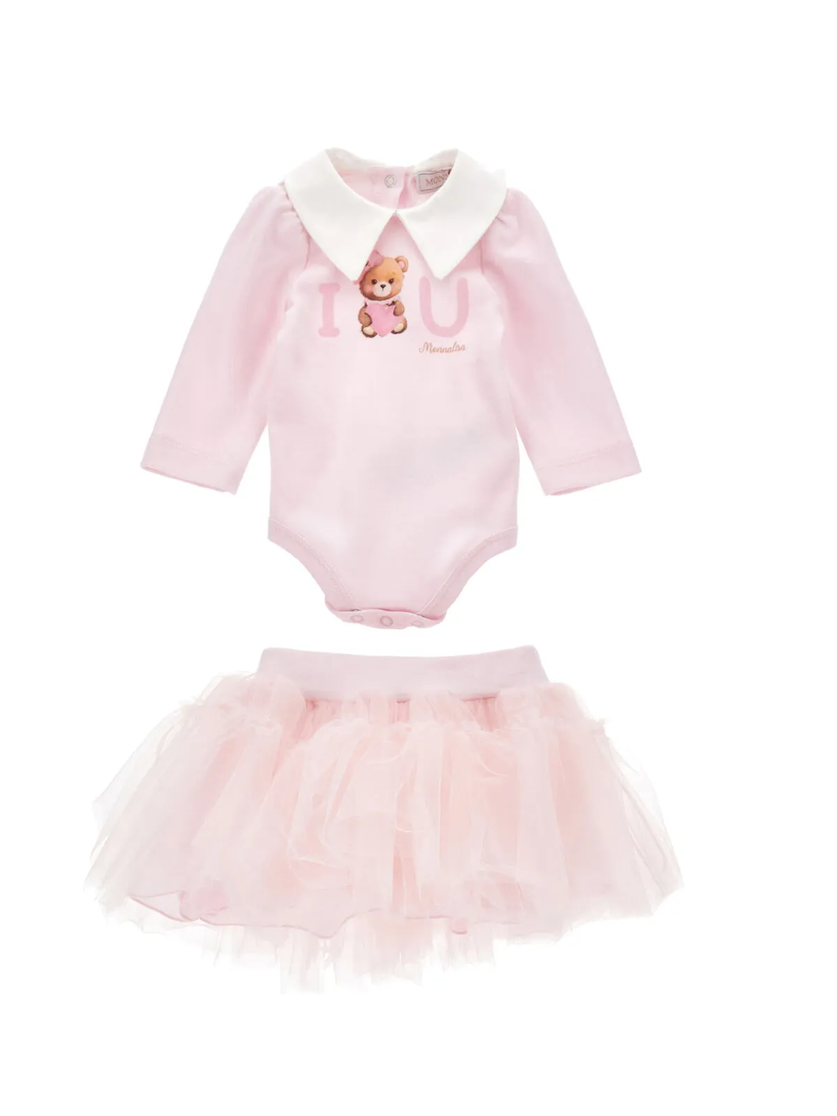 Monnalisa -baby set- bodysuit with tulle skirt