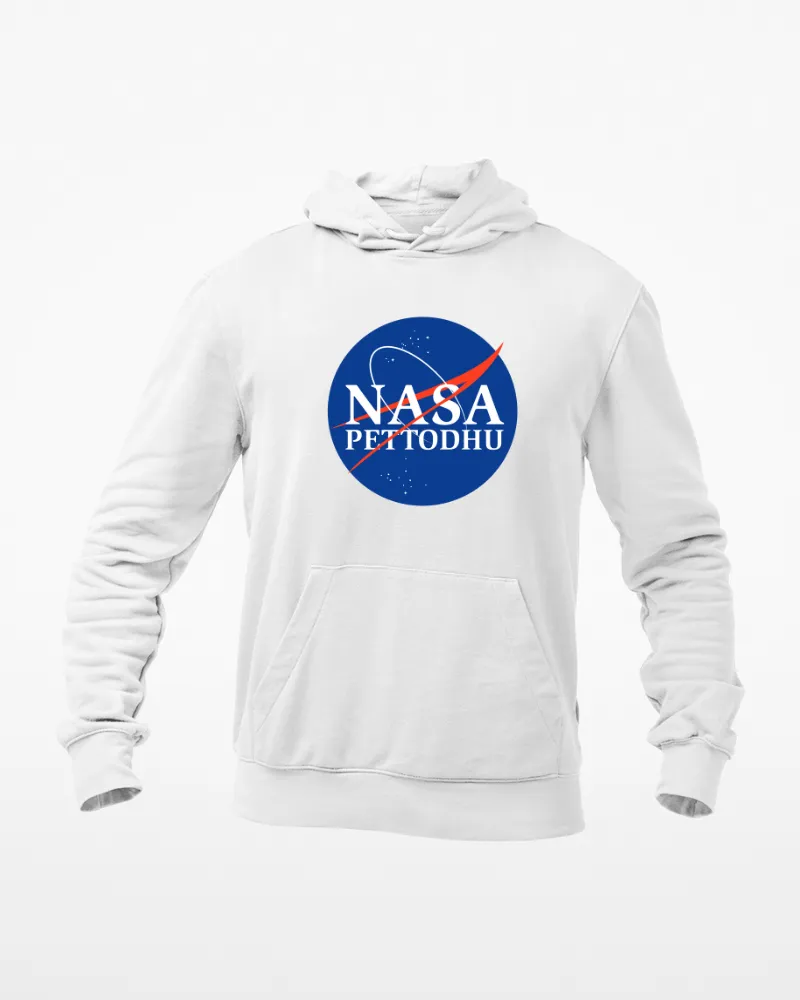 NASA Pettodhu Unisex Hoodie White