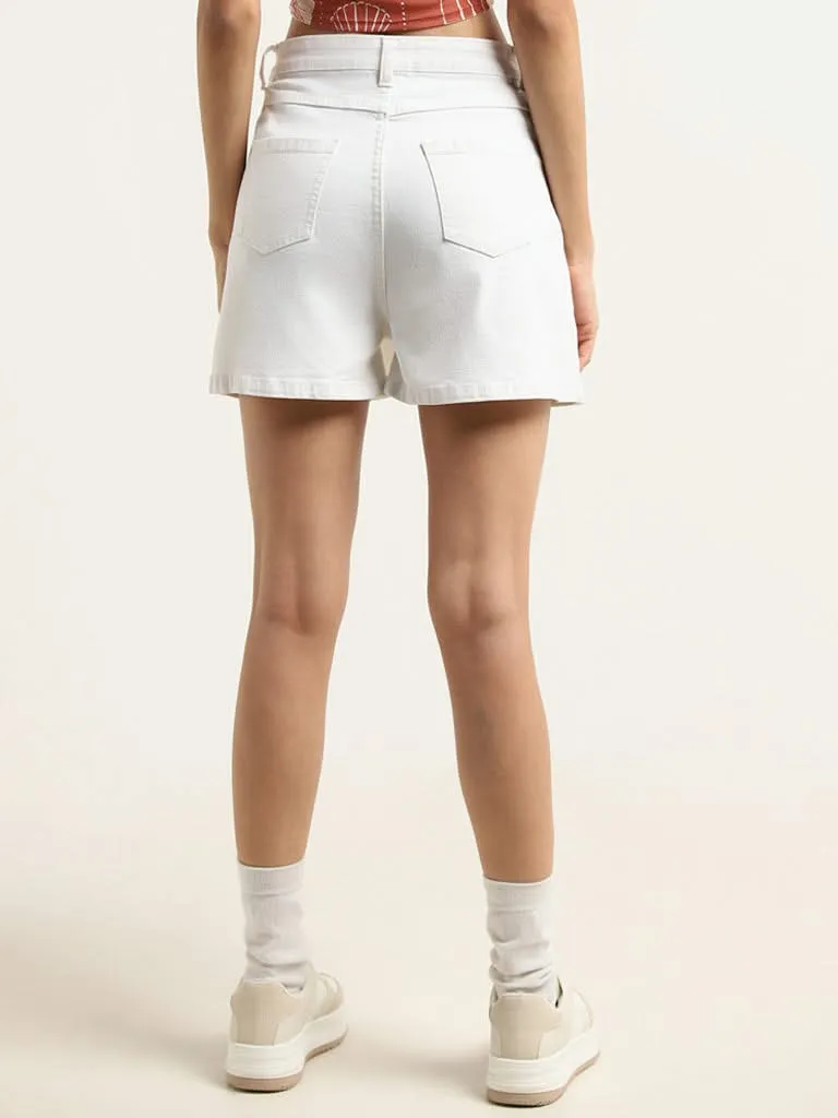 Nuon Plain White Skirt