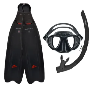 Ocean Hunter Redback Modular Mask, Snorkel & Fins Set