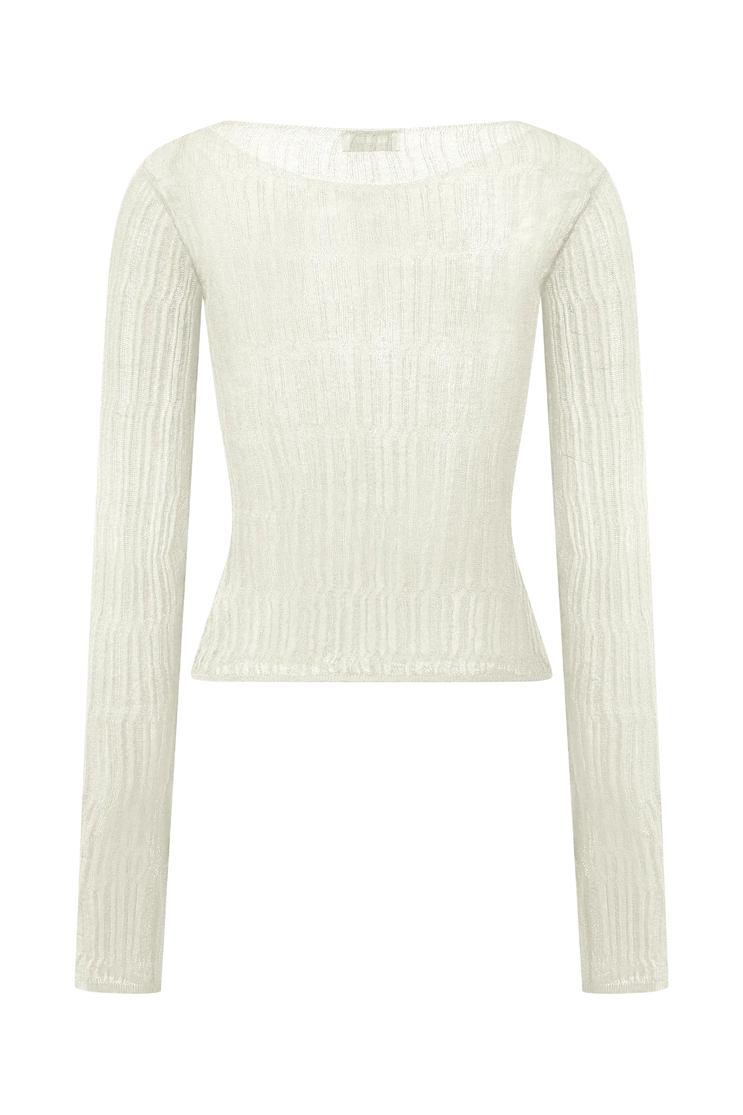 Orianna Orchid Long Sleeve Knit Top - Ivory