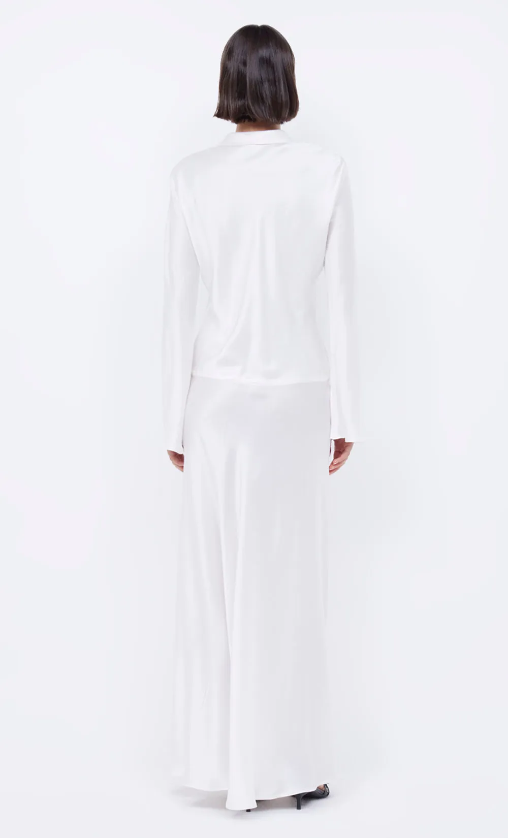 ORLA LONG SLEEVE MAXI DRESS - IVORY