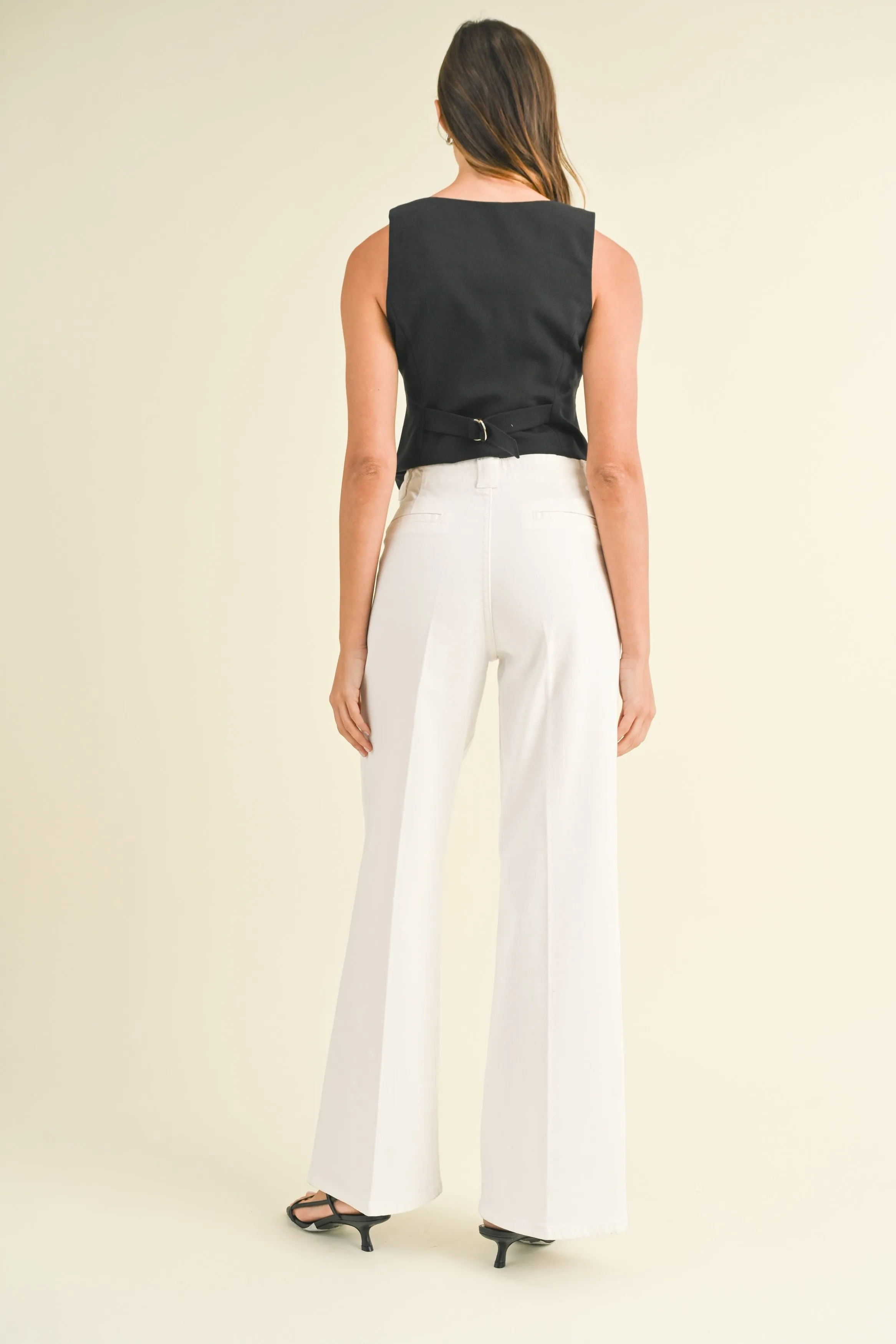 Patch Pocket Wide Leg Pant