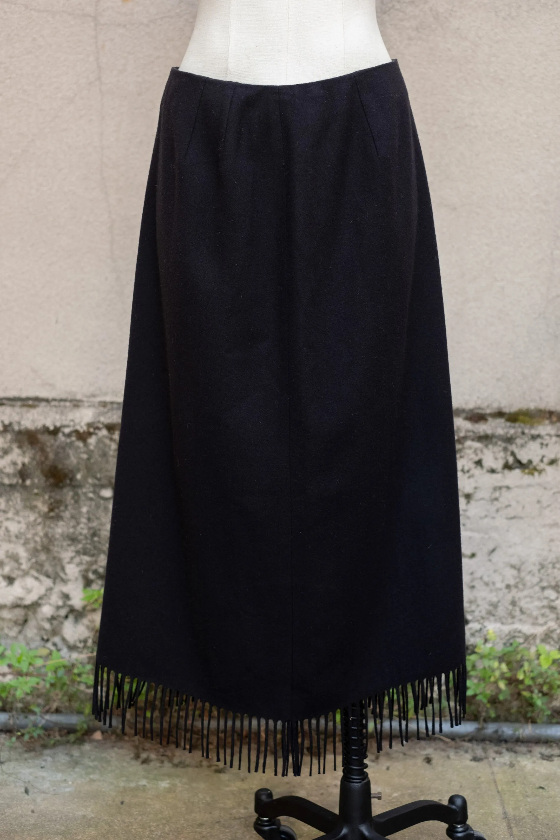 Pendleton Virgin Wool Fringe Maxi Skirt