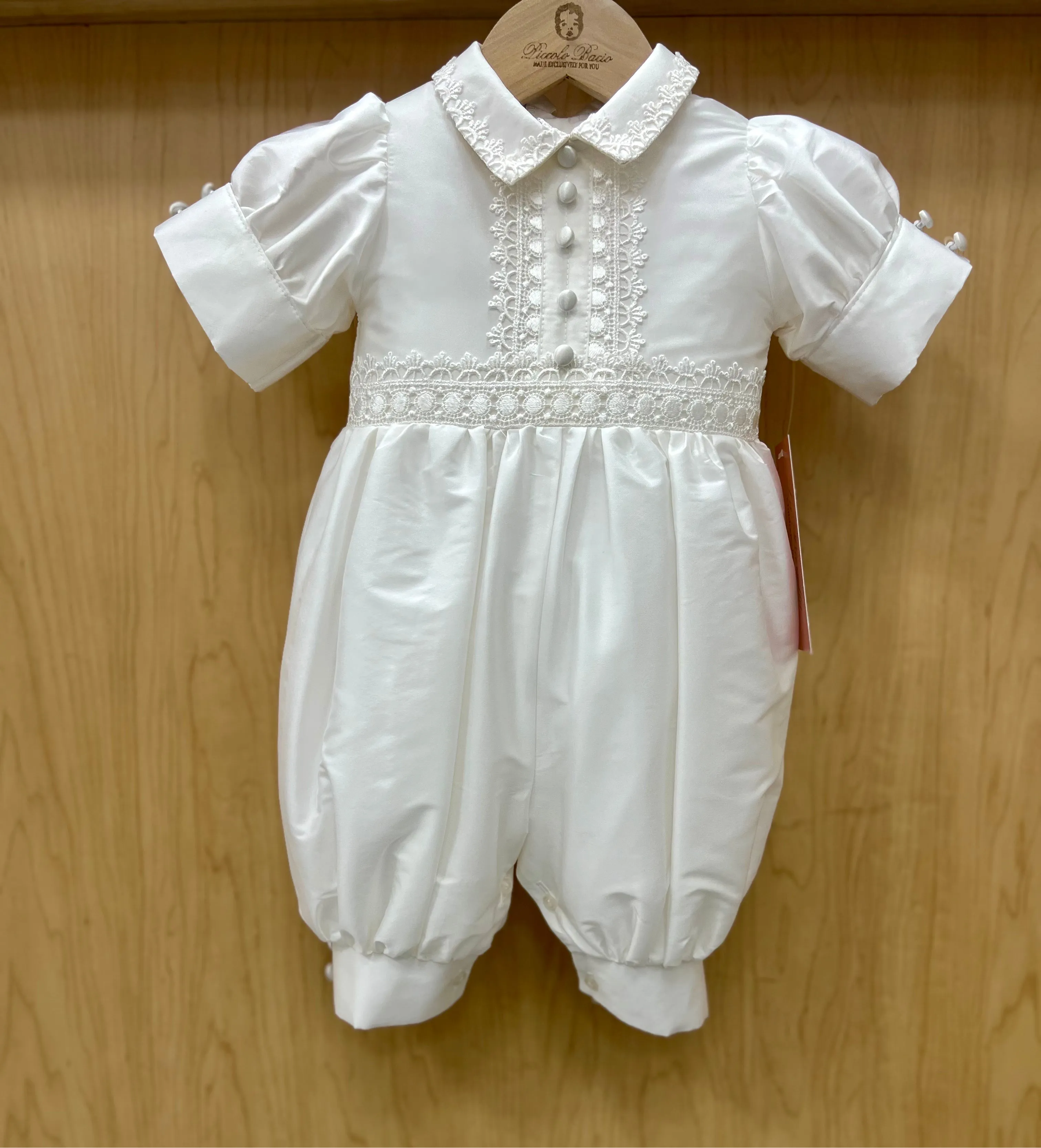 Piccolo Bacio custom made baptism suit John