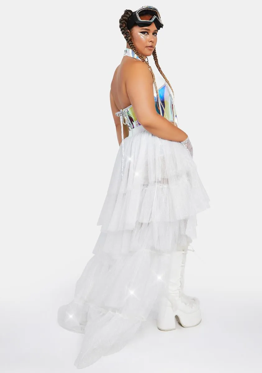 Plus Ethereal Showgirl Tulle Maxi Skirt