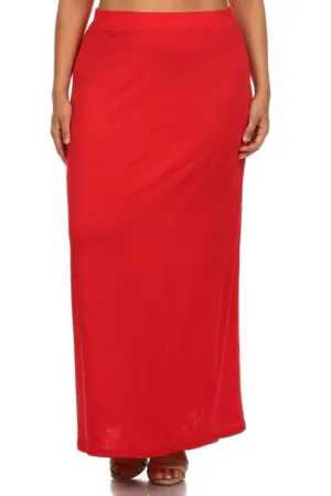 Plus Size Basically Yours Maxi Skirt