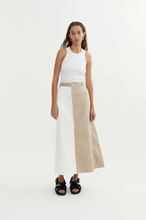 Quinn Maxi Skirt in Cream