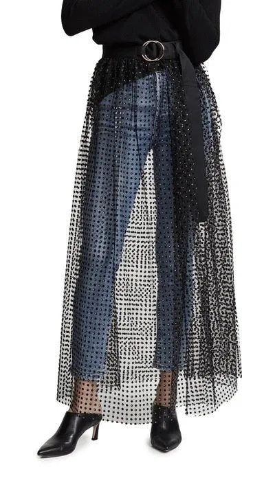 Rachel Comey Wool Mesh Wrap skirt