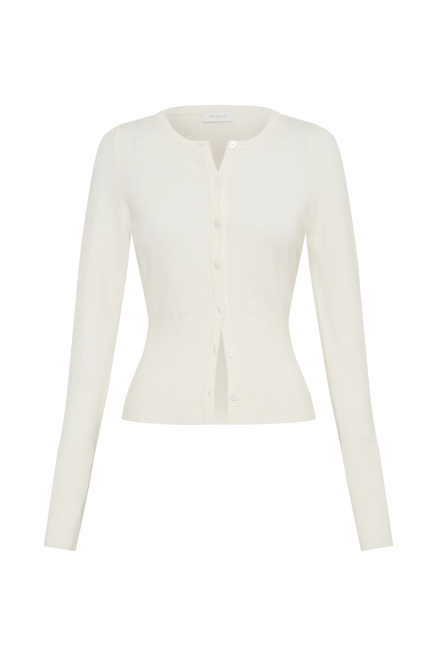 Reese Fitted Knit Cardigan - Ivory