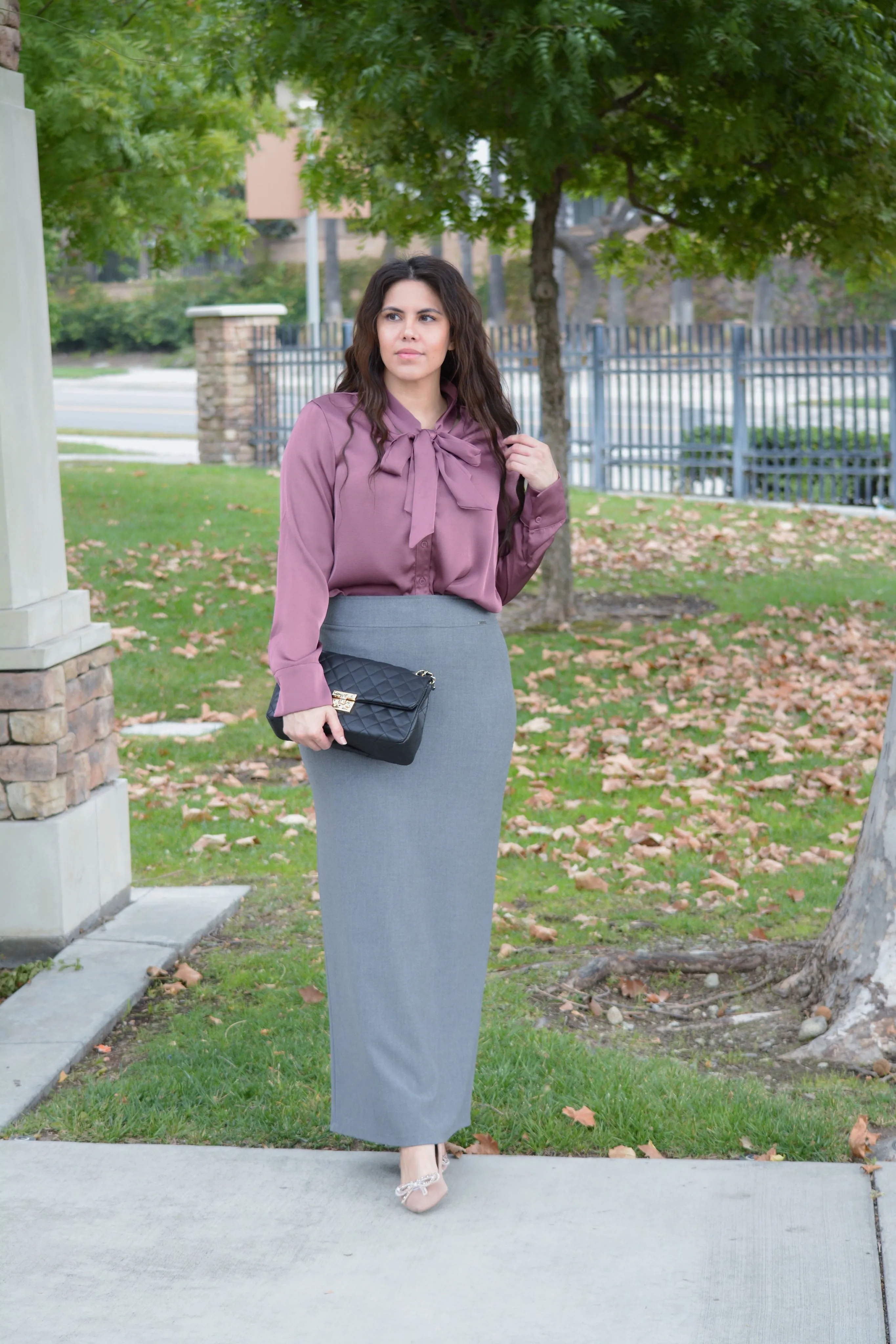 Ridley Grey Maxi Skirt