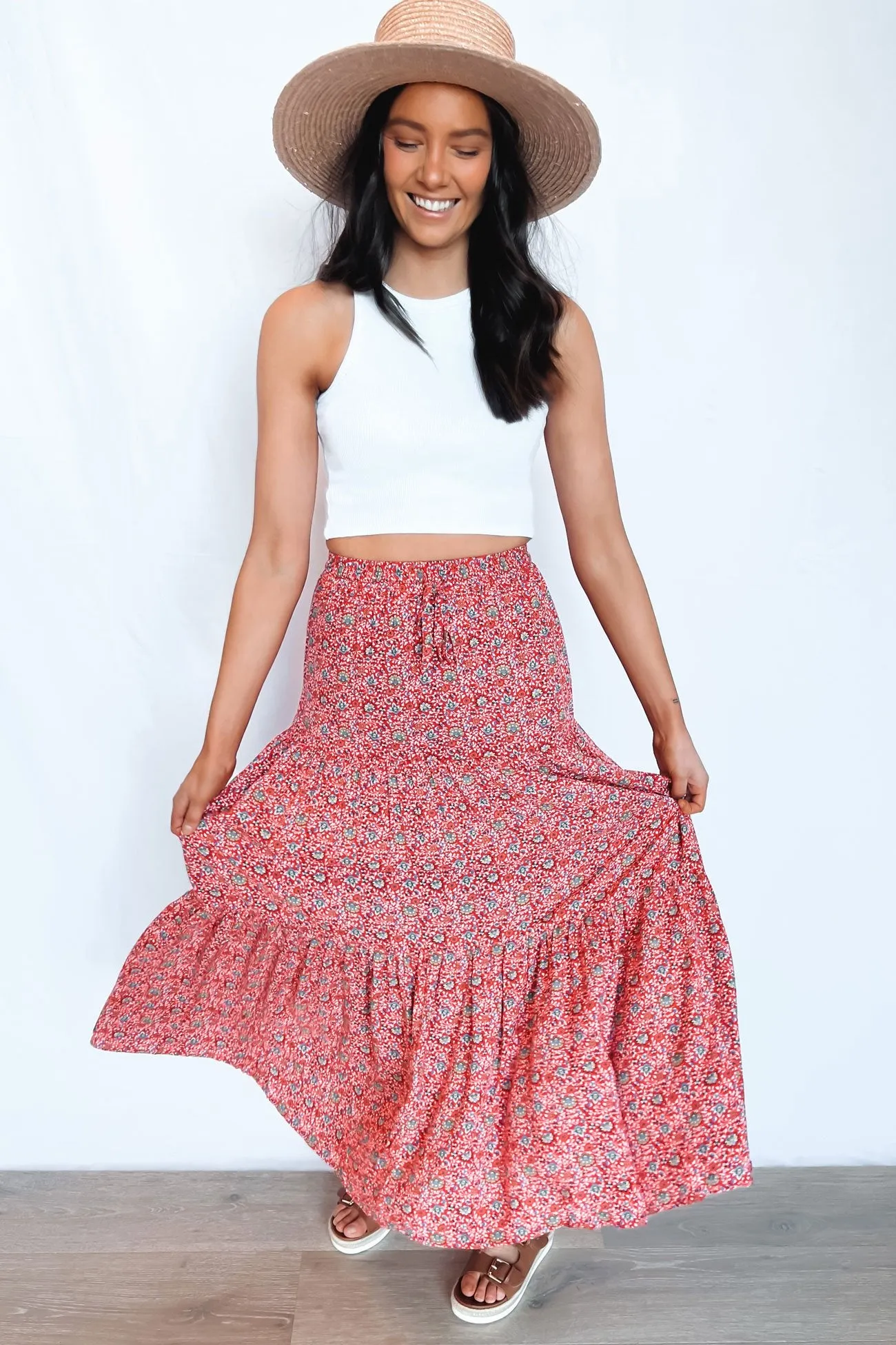 Rosanna Floral Maxi Skirt Print