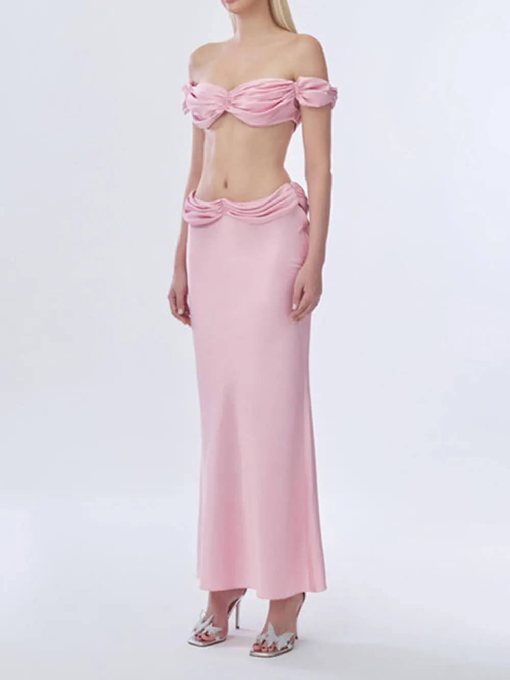 Satin Fishtail Skirt