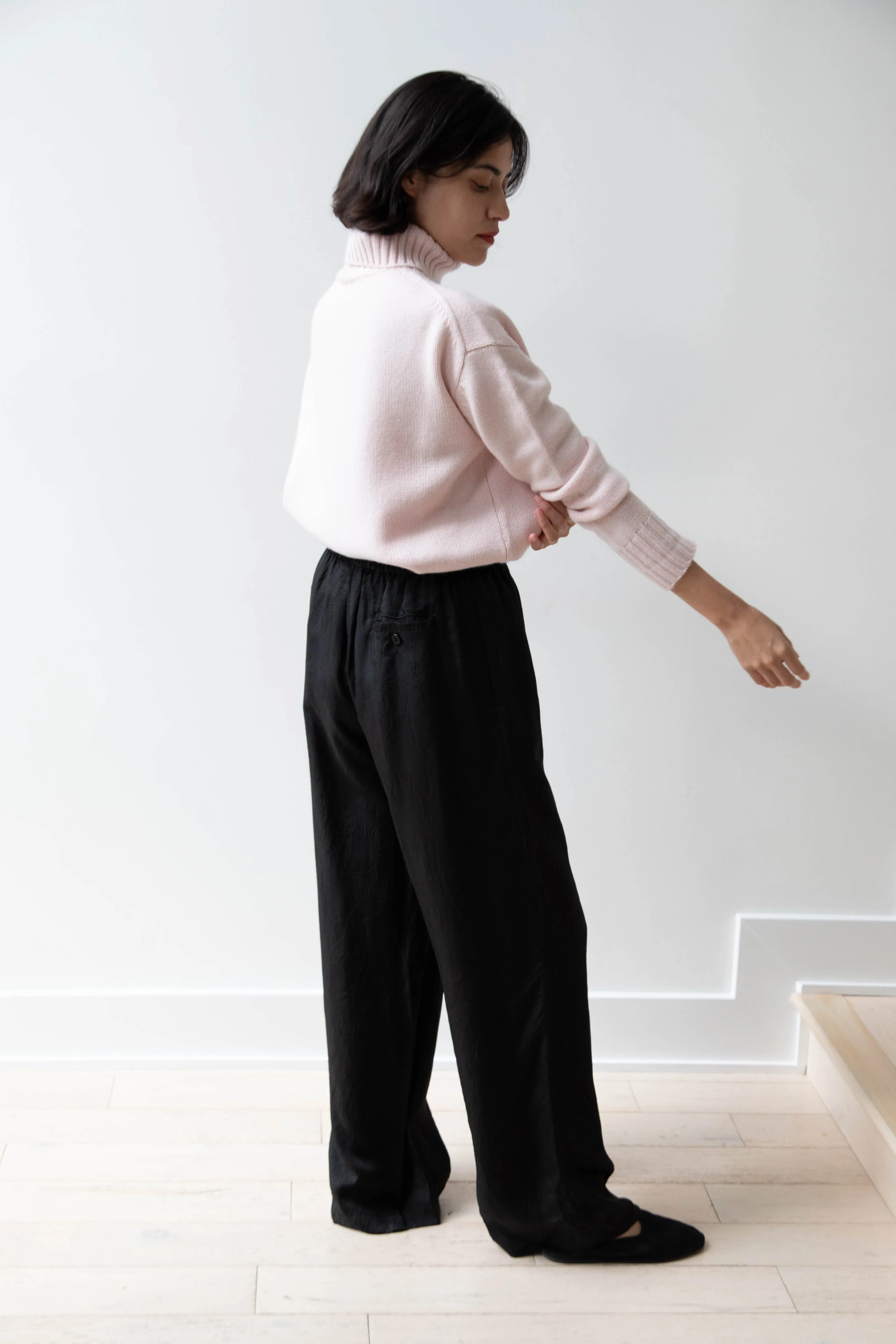 Sayaka Davis | Pull On Pants in Black Cupro