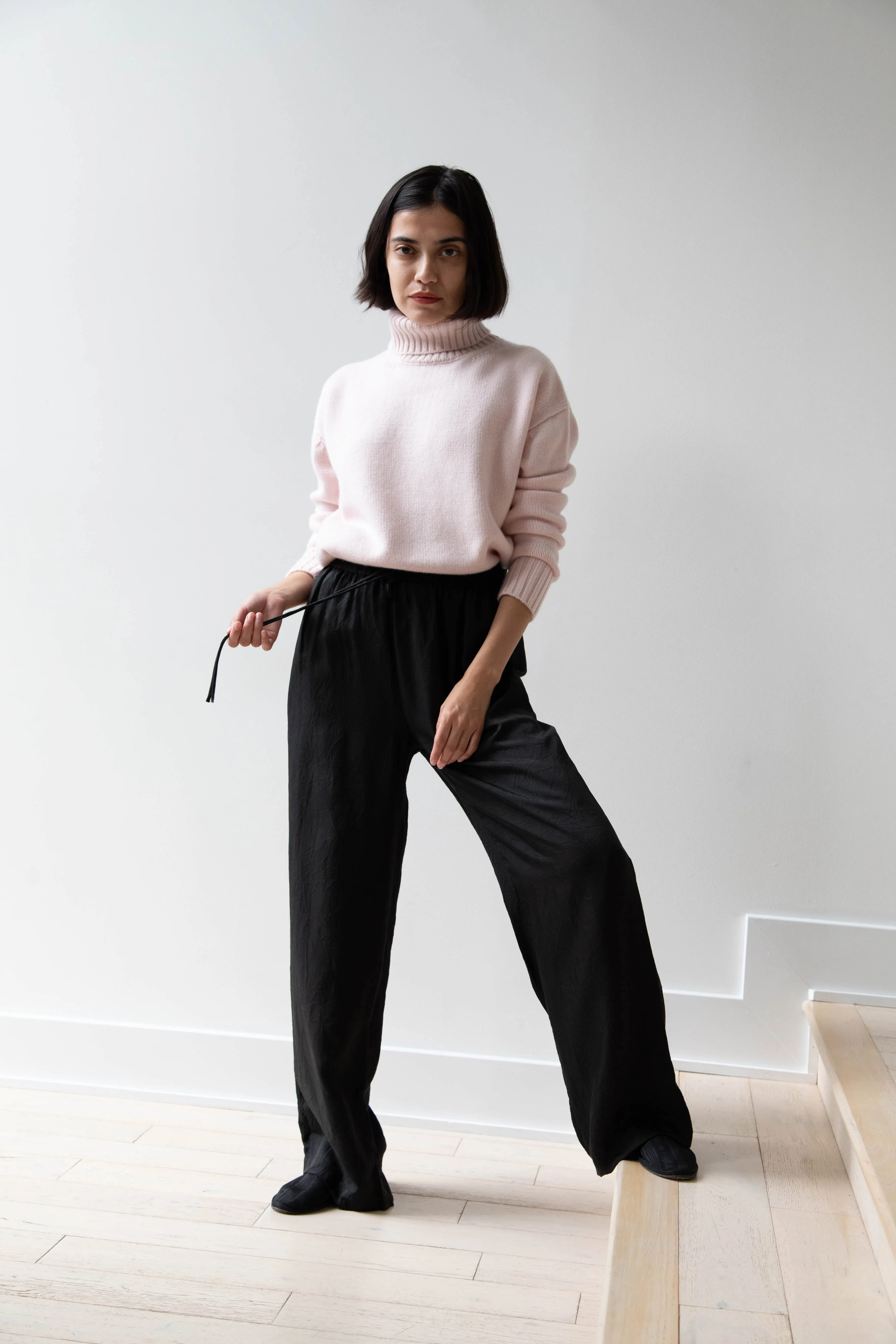 Sayaka Davis | Pull On Pants in Black Cupro