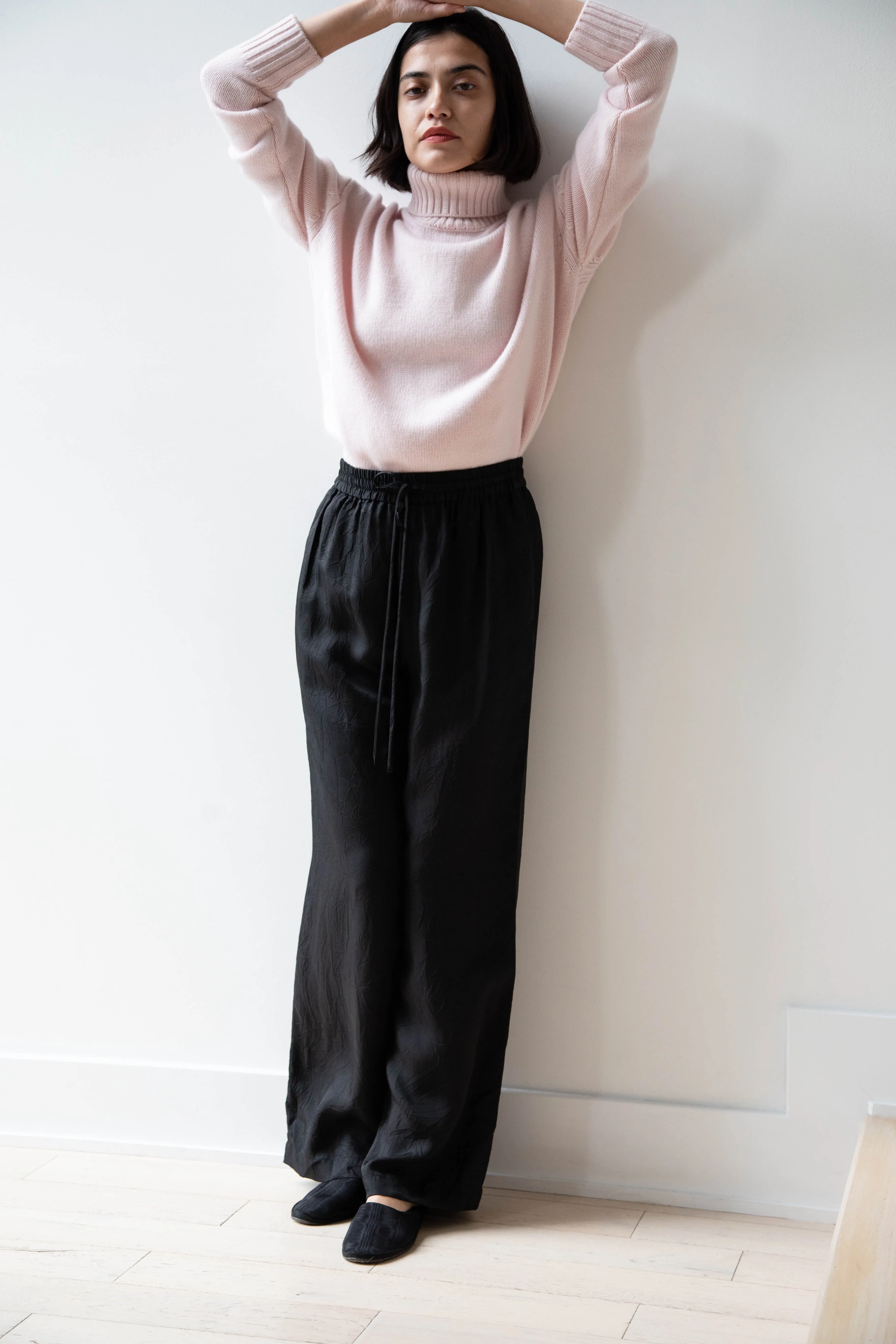 Sayaka Davis | Pull On Pants in Black Cupro