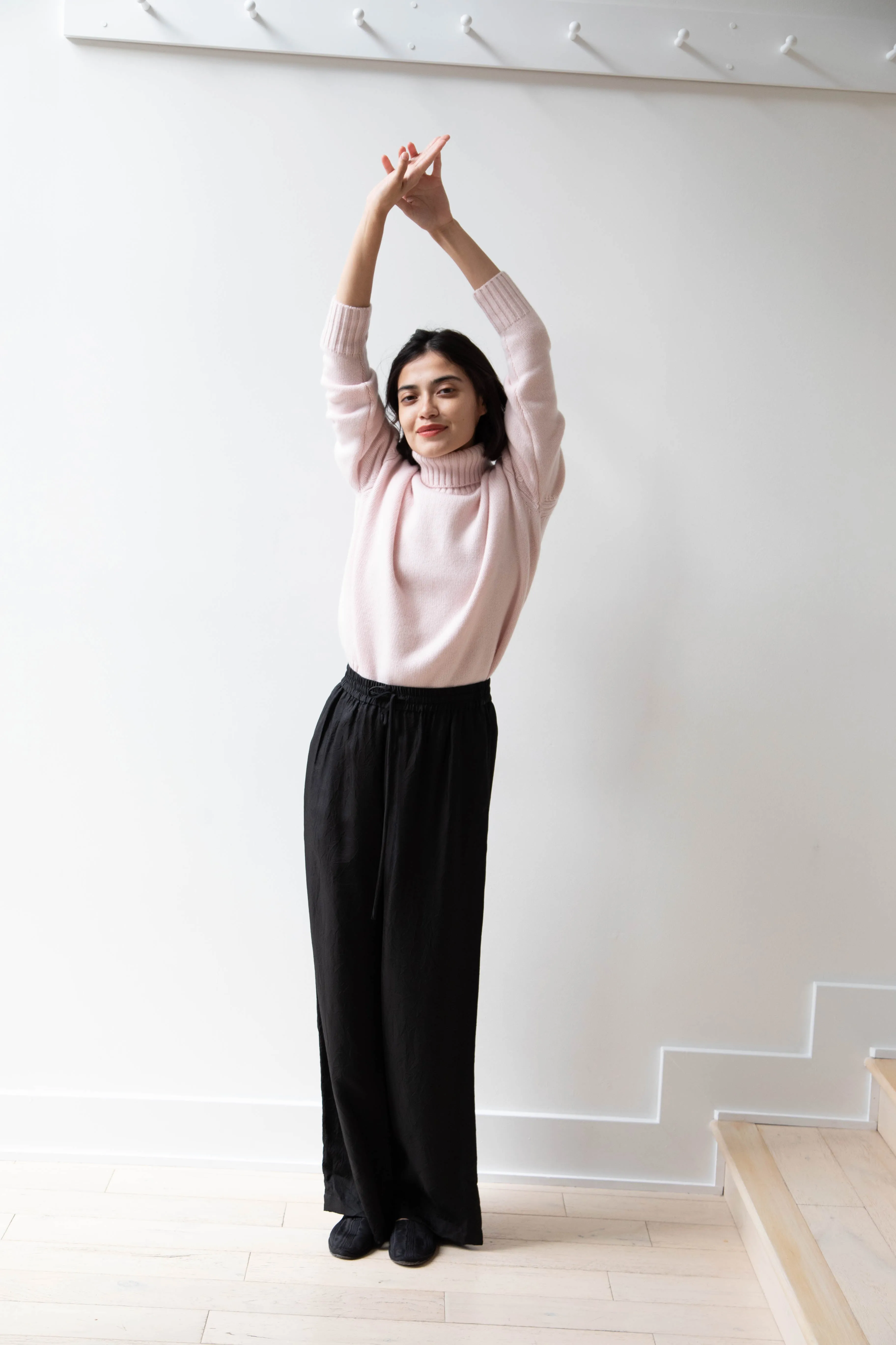 Sayaka Davis | Pull On Pants in Black Cupro